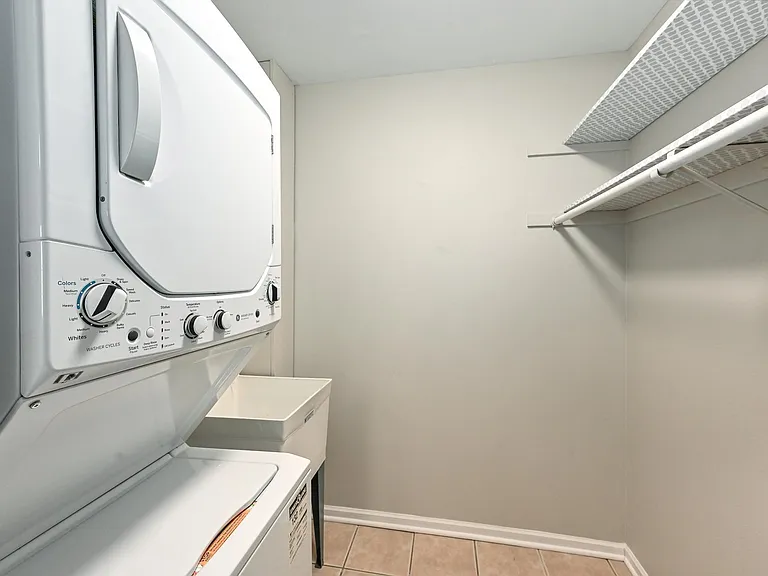 In-Unit Laundry with Walk-In Closet