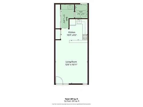 Floor plan Studio