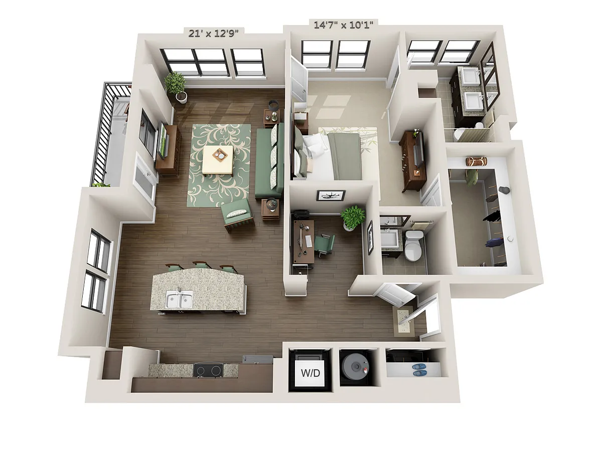 Floor plan Reach (A1.5D)