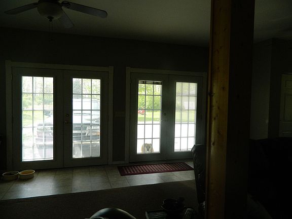 Doors overlooking pond