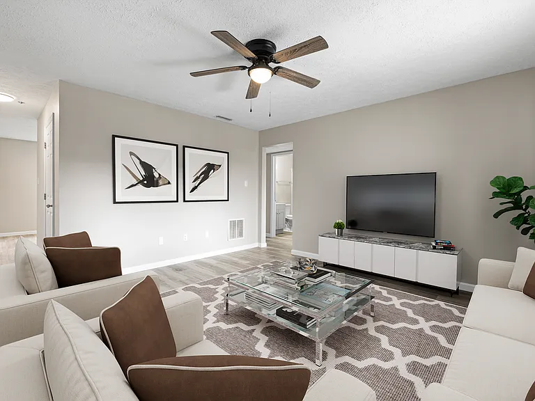 Spacious living room