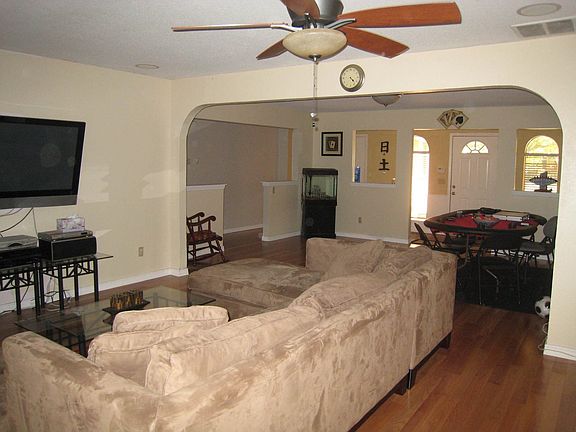 View of front entrance from 2nd living