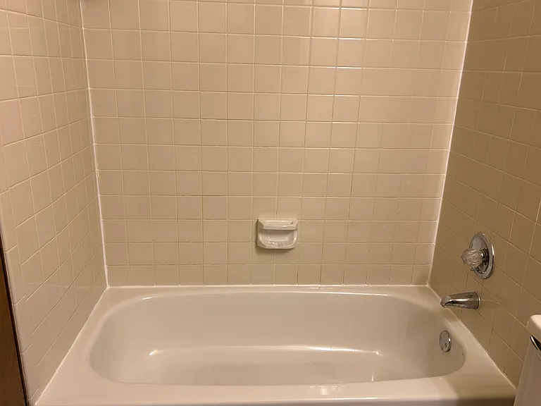 Hallway bathroom shower