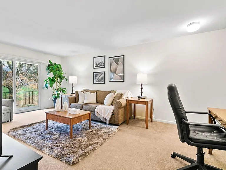 Spacious Living Room- fully furnished apartment shown
