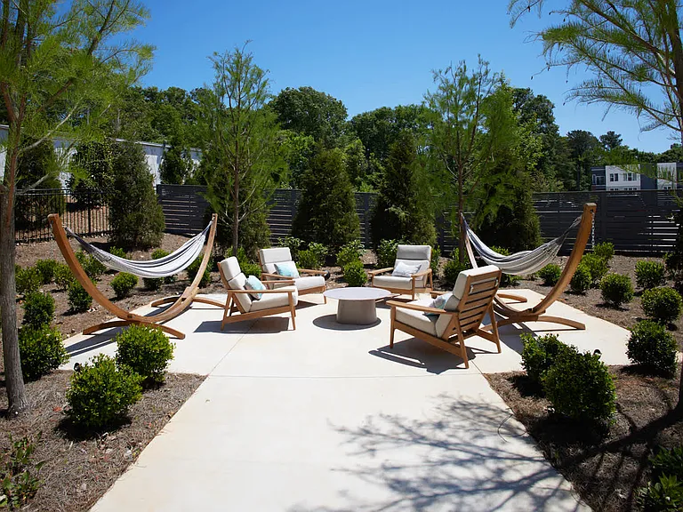 Outdoor Lounge with Fire Pit