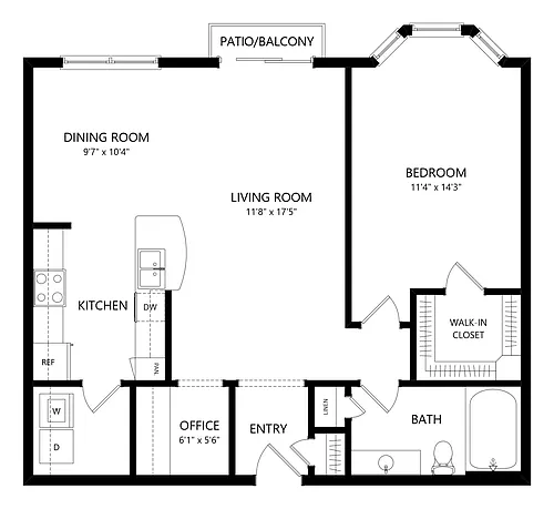 Floor plan A-A4S