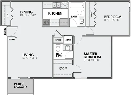 Floor plan The Astor