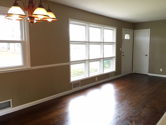 Newly refinished hardwoods