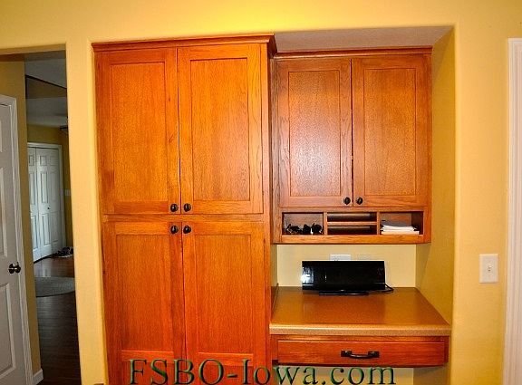 Built-In (Pantry on Left, Desk area on Right)