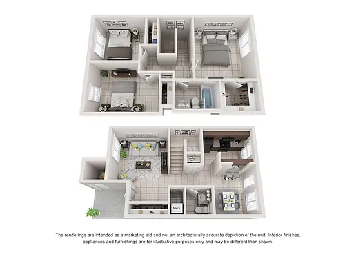 Floor plan Model C Townhome