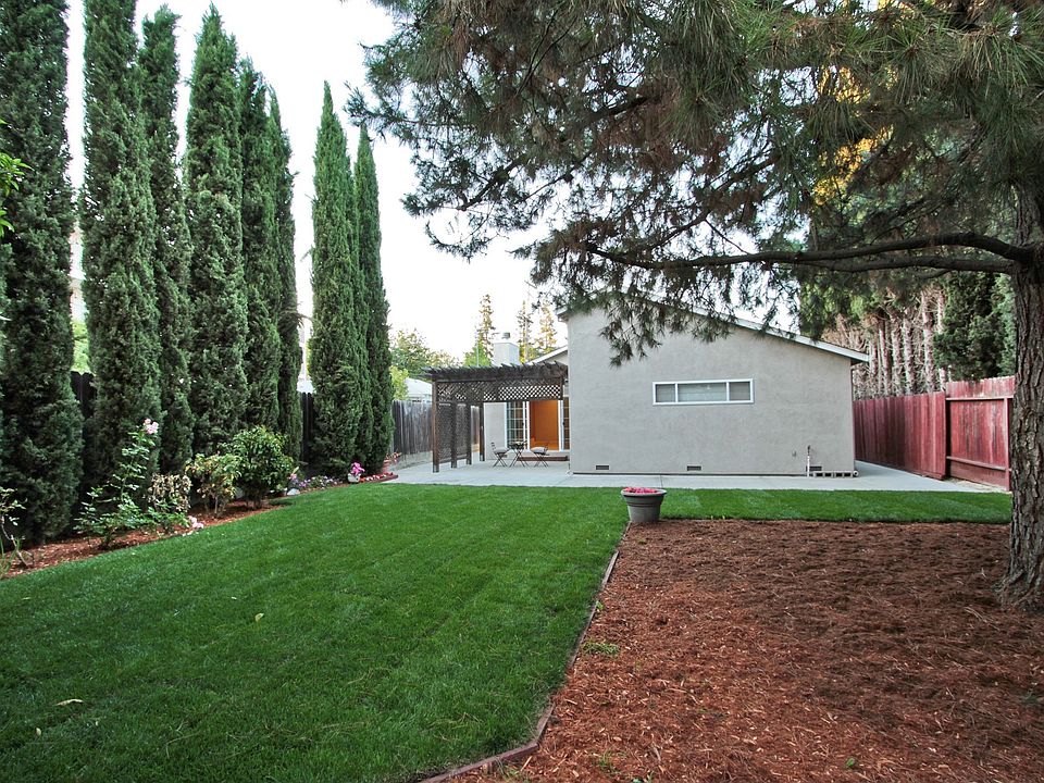 Private backyard w/lush lawn