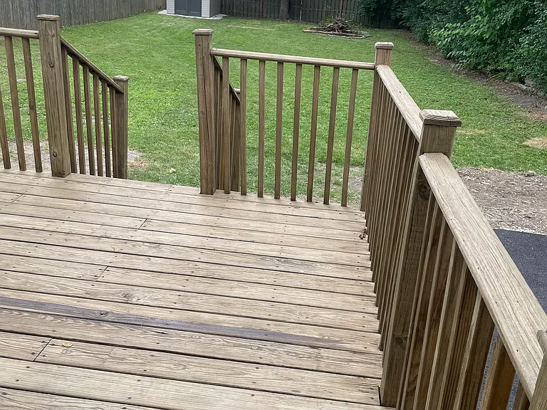 Backyard with shed