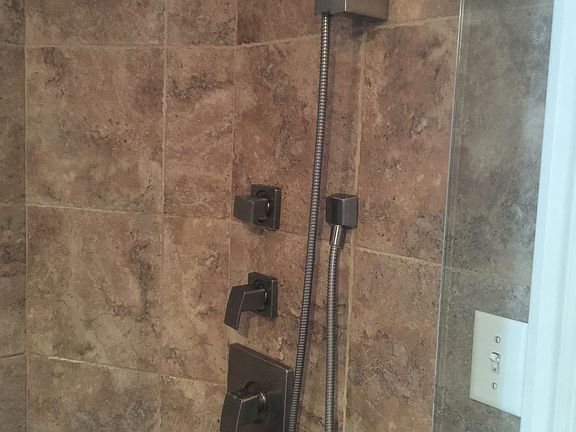 Upstairs bathroom shower
