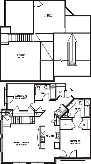 B15 floor plan The Brownstones at Englewood South