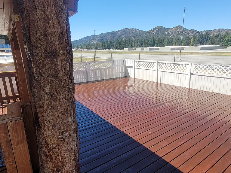 Back yard with view to the Big Bear Airport
