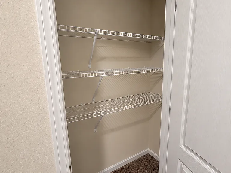 Upstairs hallway closet.