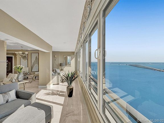 Views of Key Biscayne Bridge. Impact Windows Throughout.