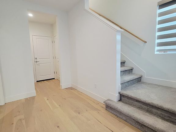 entrance facing door to the garage