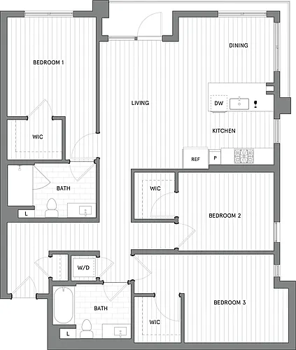 Floor plan 3B.A