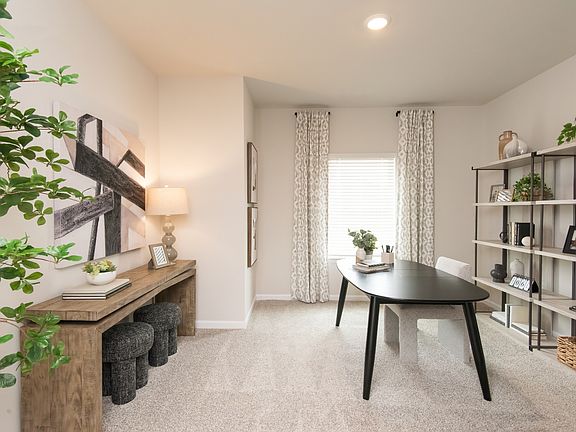Turn the flex room into a private office space.