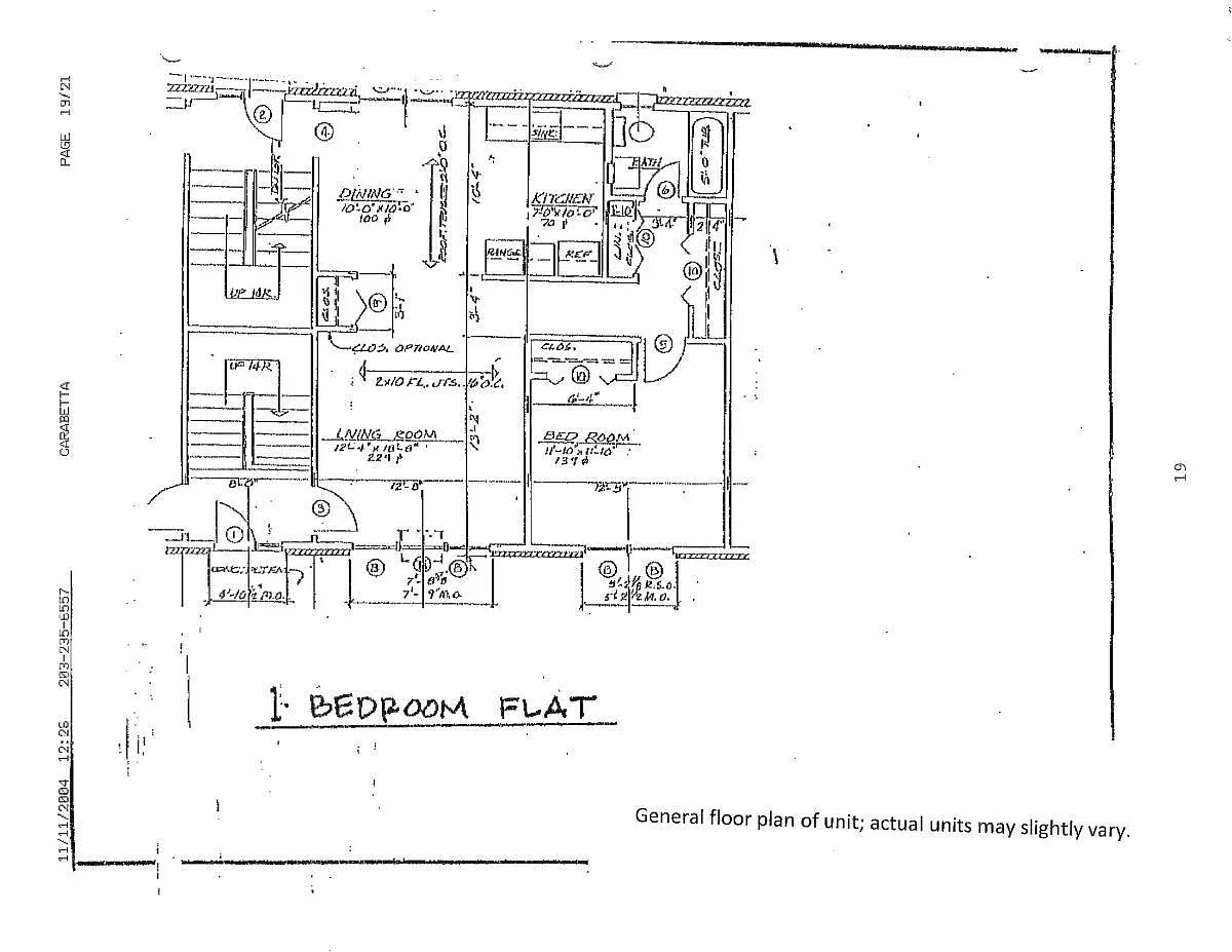 Floor plan 1 Bed