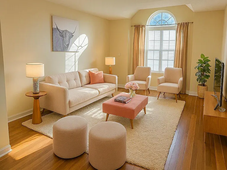 Living room - Virtually staged