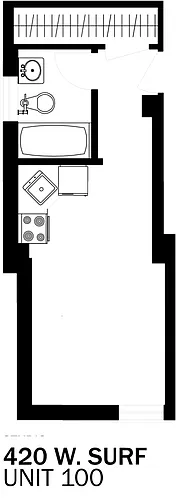 Floor plan studio 100