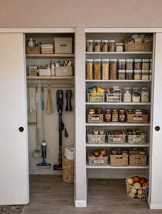 PANTRY AND STORGAE CLOSET OFF THE KITCHEN