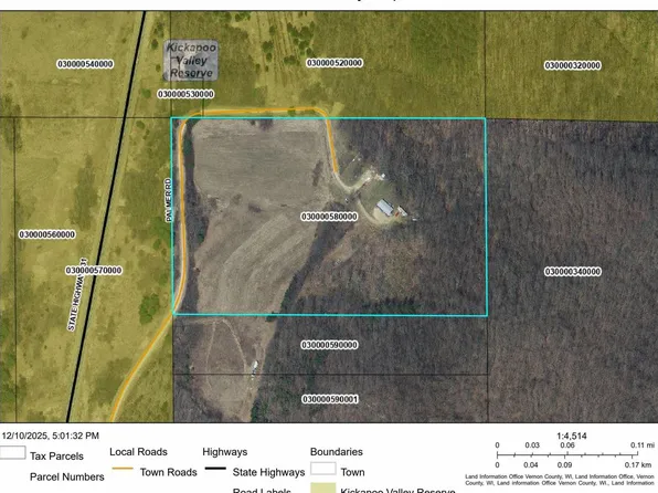 0 PALMER ROAD, La Farge, WI 54639