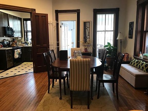 Dining, kitchen and sun porch