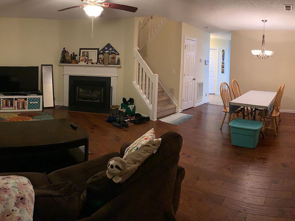 View from entryway - Living/dining space