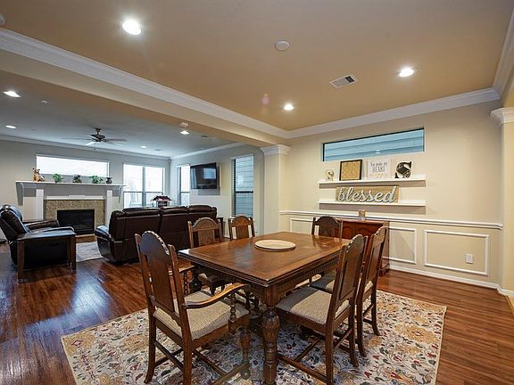 Spacious living and dining area. New luxury vinyl tile flooring.