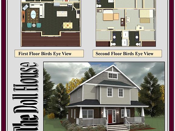 3-D rendering of the home