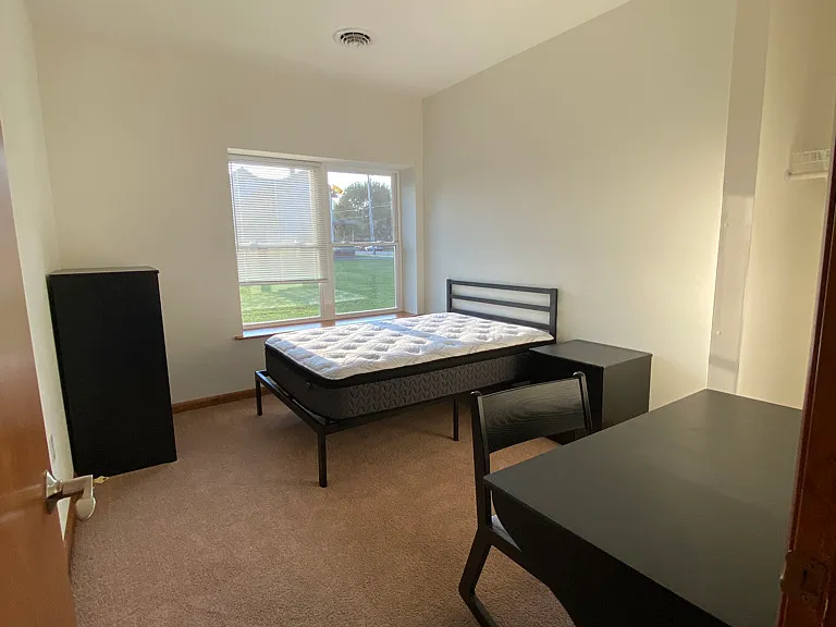 Your private bedroom is keyed locked and comes with everything shown.