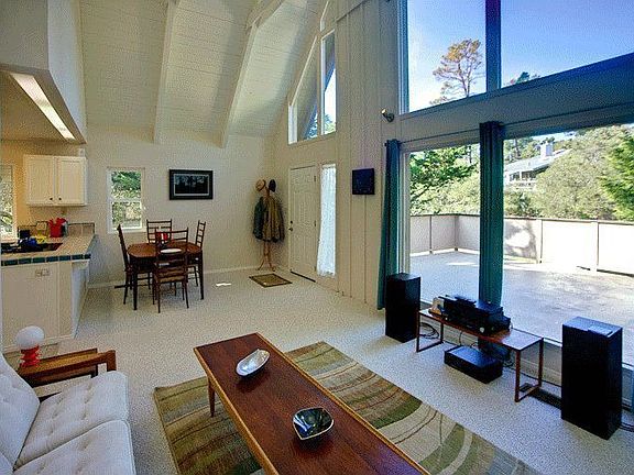 Open plan combines living room and dining room