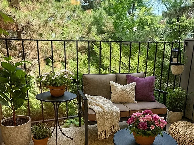 Beautiful tree views from your balcony