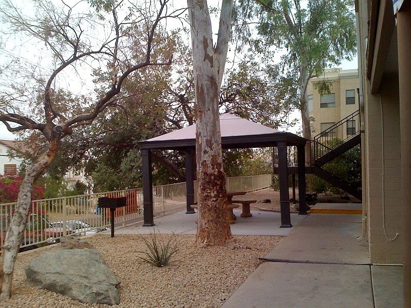 front of property