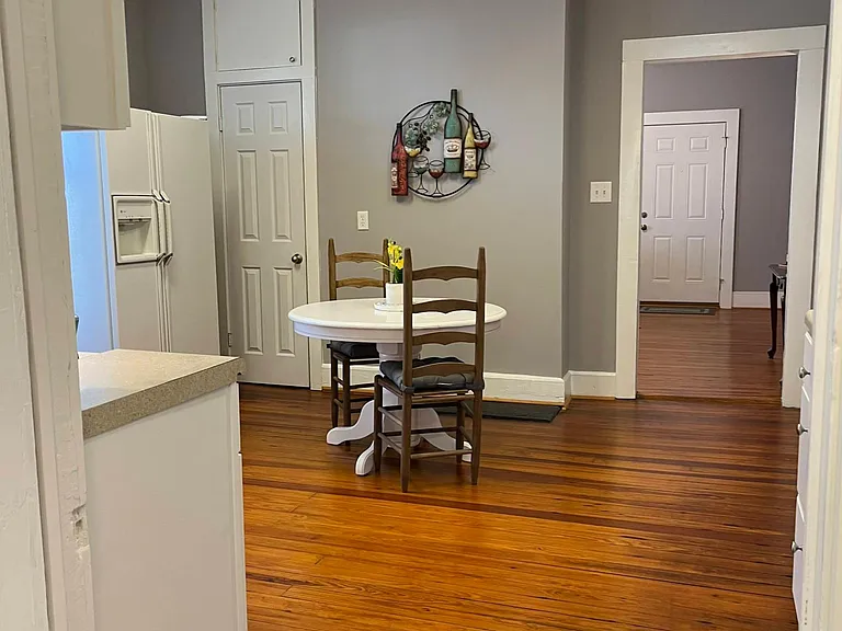 Kitchen view from laundry room
