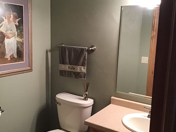 Freshly painted half bath