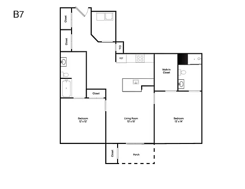 Floor plan B7