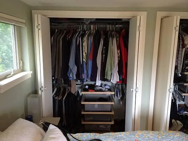 His Closet in Master