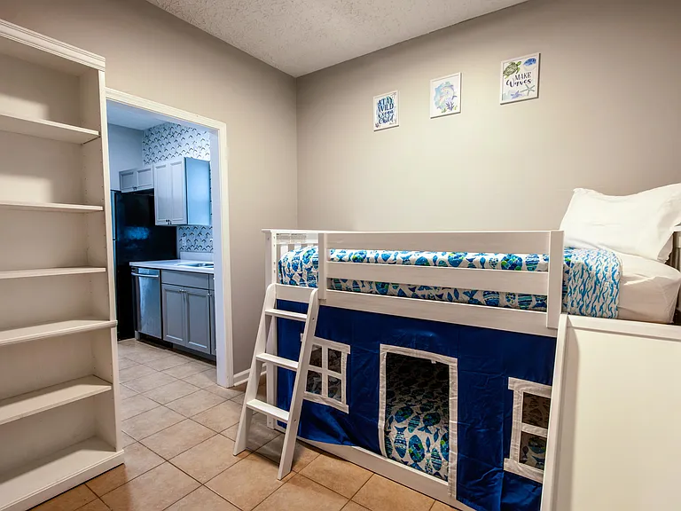 "Bonus Room" Bunk bed and play area for kids