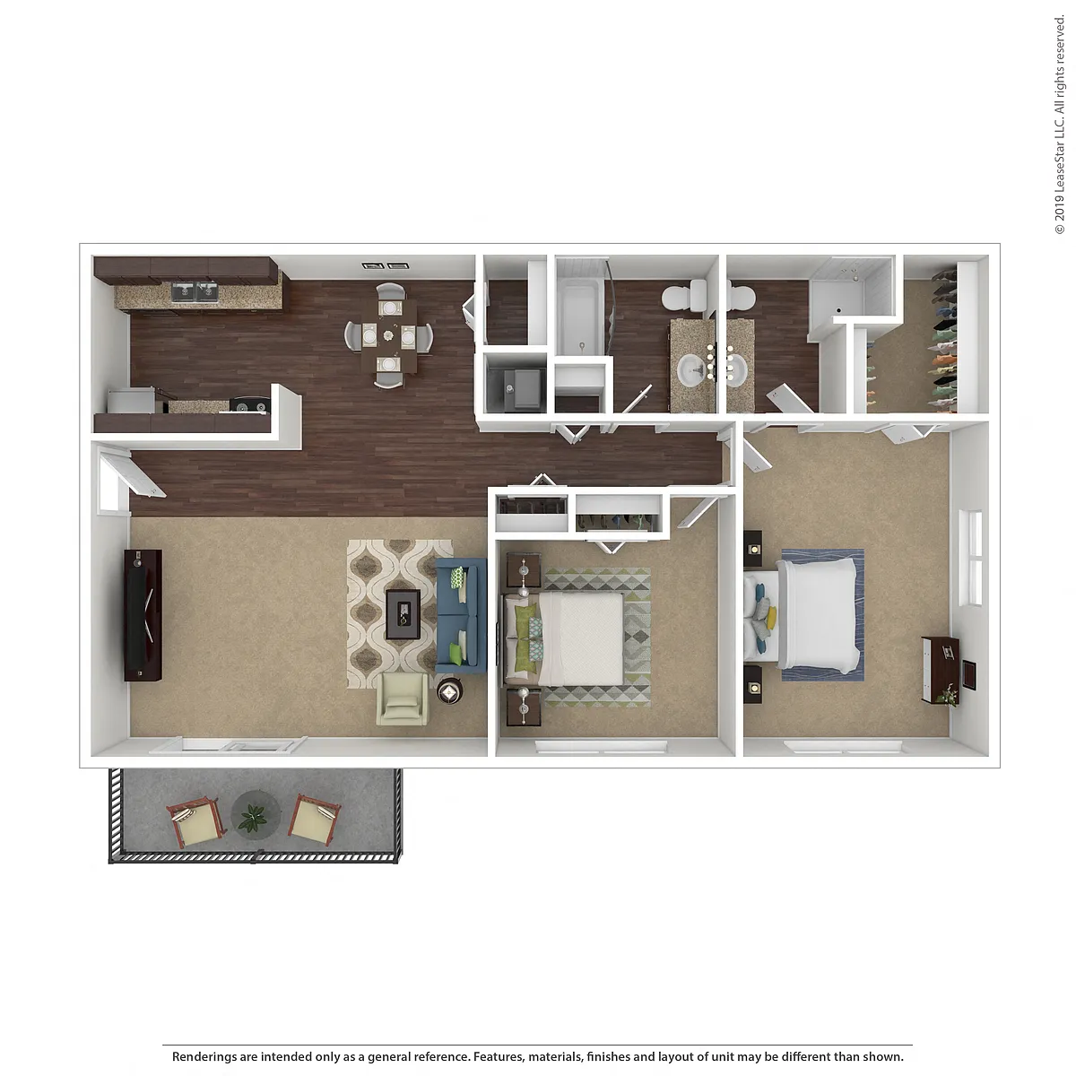 Floor plan 2 X 2