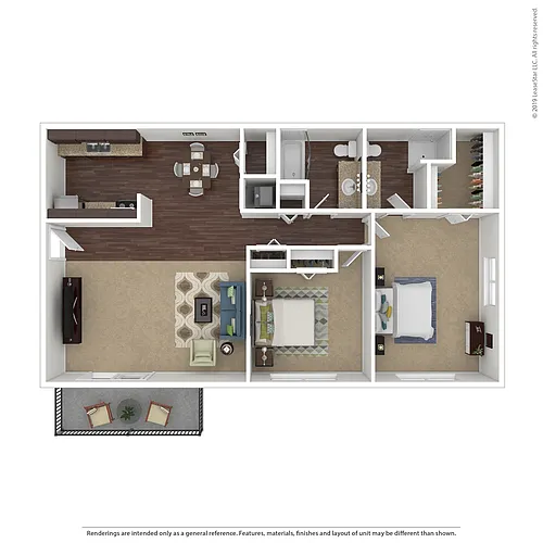 Floor plan 2 X 2