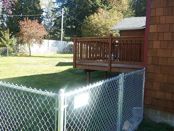 fenced in back yard