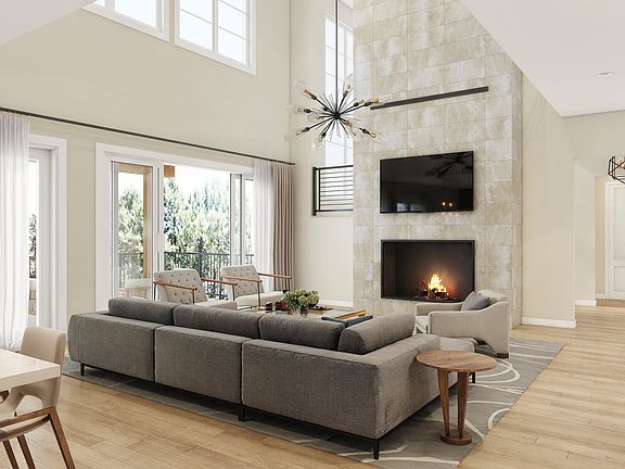 Residence 2 Great Room V-Furnished The Summit at Castle Pines by Trumark Homes