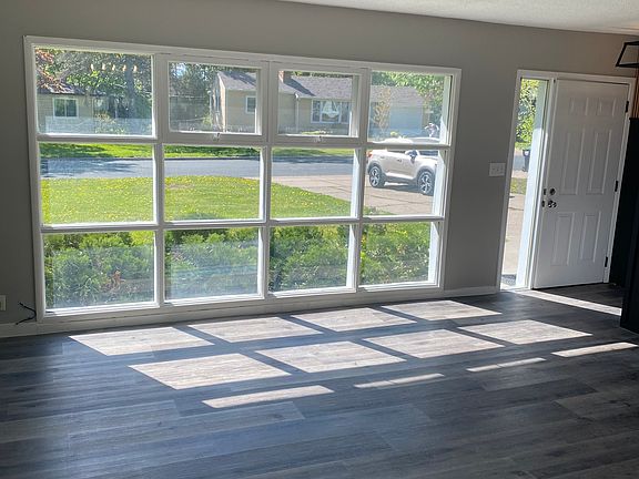 Living room & front windows