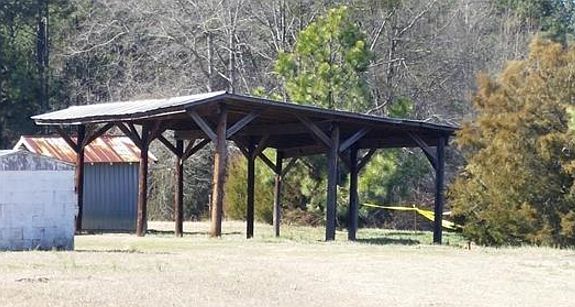 Covered Hay Storage Area