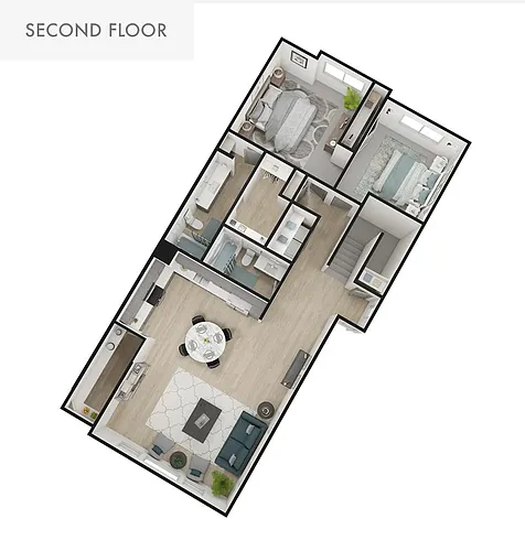 Floor plan FlexGen 2-Bed w/Two-Car Garage
