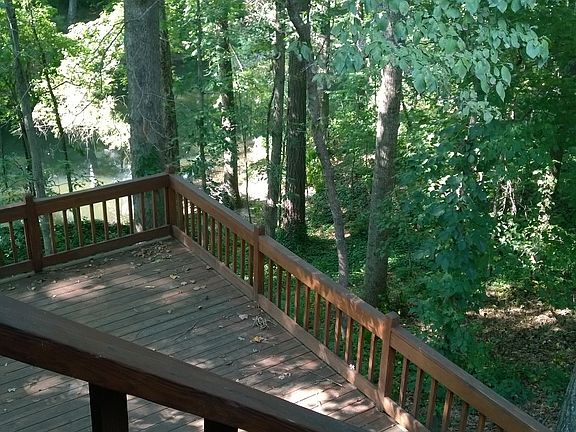 Lake in backyard from deck